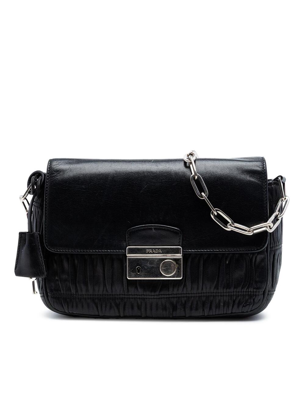 Prada Nappa Gaufre Sound Lock Shoulder #300160P63B
